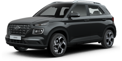hyundai venue facelift phantom black